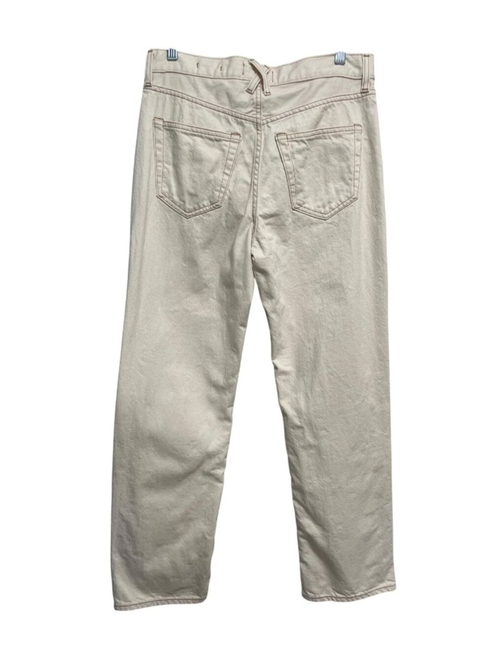 Alex Mill Womens Size 29x30 Bev Jeans Relaxed Straight Button-Fly Ecru Cream USA - Picture 2 of 11